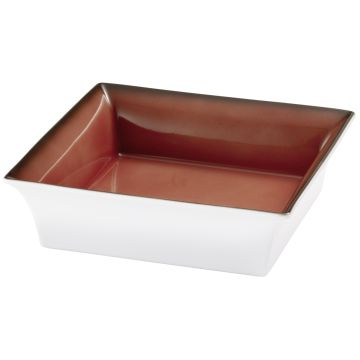 Frilich RAISER OAK Frischeschale - Porzellanschale 250 x 250 mm, rot