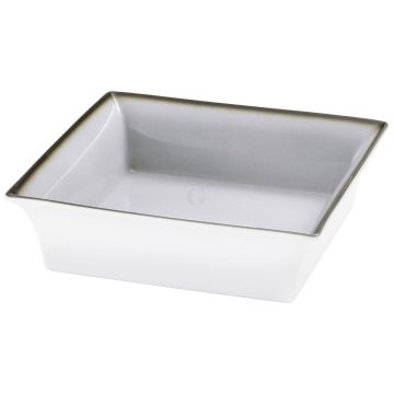 Frilich RAISER OAK Frischeschale - Porzellanschale 250 x 250 mm, grau