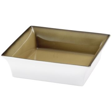 Frilich RAISER OAK Frischeschale - Porzellanschale 250 x 250 mm, caramel