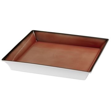 Frilich RAISER OAK Frischeschale - Porzellanschale 350 x 350 mm, rot