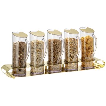 Frilich UNISON Müsliflöte Quintet, vergoldet