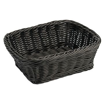 Contacto Korb, eckig, schwarz