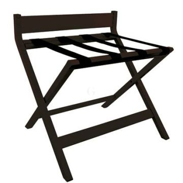 Aliseo Kofferablage mit Rückenlehne - Schwarz gebeizt 