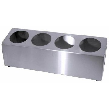 Contacto Besteckbehälter, einreihig, für 4 Besteckköcher