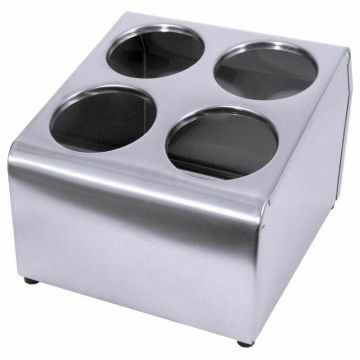 Contacto Besteckbehälter, zweireihig, für 4 Besteckköcher