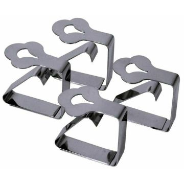 Contacto Tischtuchklammer, hochwertig, Set a 4 Stück