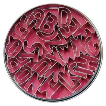 Contacto Ausstechformen, Buchstaben