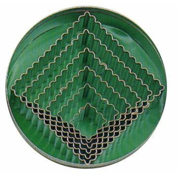 Contacto Ausstechformen, quadratisch gewellt