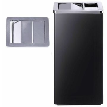 Contacto Ascher, rechteckig, schwarz