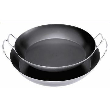 Contacto Paella-Eisenpfanne, gebläuter Stahl, 600 mm