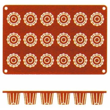 Contacto Silikon-Backmatte, Bordelais, 18 Formen