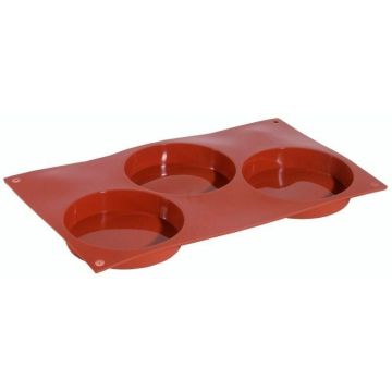 Contacto Silikon-Backmatte, BISKUIT mit 3 Formen