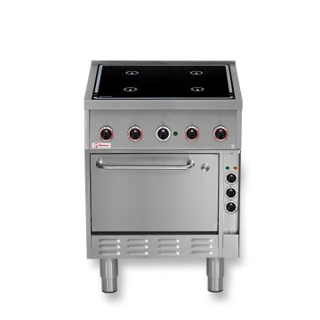 Berner Standherd Induktion mit Brat- und Backofen BIH4KTDUB19