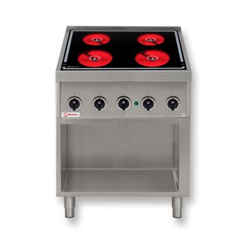 Berner Standherd Elektro mit Strahlheizkörper BSH4KTD