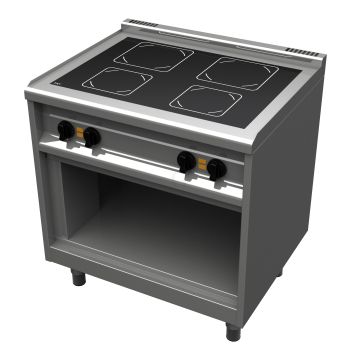 EKU Thermik 650 Elektroherd mit Ceranfeld 4 Kochzonen 