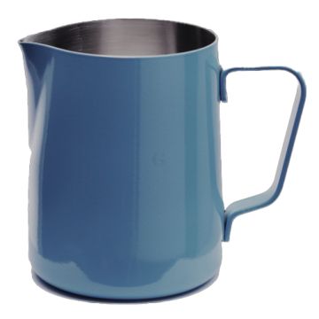 Coffway Milchkännchen mit Pulverbeschichtung 590 ml, Dark Azur