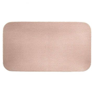 Seltmann Weiden Coup Fine Dining Fashion Coupteller flach rechteck. 35x20cm M5385, altrosa 