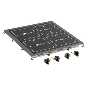 EKU Thermik Integral Einbau-Ceranfelder 4-Felder-Cerankocher D-C-800-4