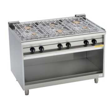 EKU Thermik 750 Gasherd PowerBurner GST-6-B beidseitig bedienbar