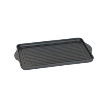 SARO Eurolux Premium Grillplatte 43 x 28 x 2,5 cm, gerillt