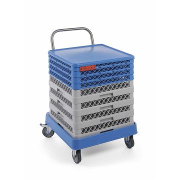 Hendi Trolley für Geschirrspülkörbe mit Griff, 575 x 545 x (H) 920 mm
