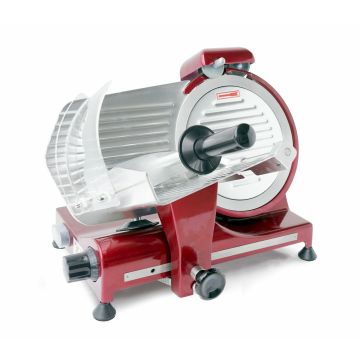 Hendi Aufschnittmaschine Profi Line 250 rote Sonderedition, 230 V / 0,32 kW, 485 x 420 x (H) 395 mm