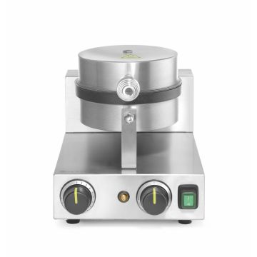 Hendi Waffeleisen rund, 50 / 220 ˚C, 230 V / 1 kW, 250 x 380 x (H) 590 mm