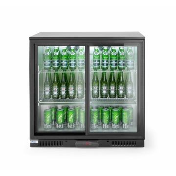 Hendi Bar Kühlschrank mit Schiebetüren 197 L, 2 / 10 ˚C, 220 - 240 V / 0,16 kW, R600a, 900 x 500 x (H) 900 mm