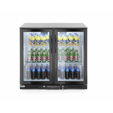 Hendi Bar Kühlschrank, doppeltürig 200 L, 2 / 10 ˚C, 220 - 240 V / 0,16 kW, R600a, 900 x 500 x (H) 900 mm