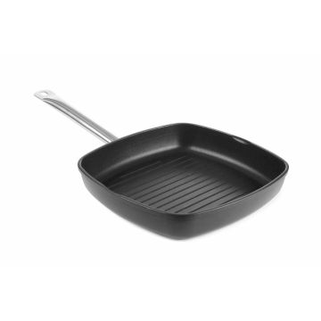 Hendi Grillpfanne mit gerillter Bratfläche Titanium Professional, 550 x 290 x (H) 55 mm