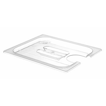 Hendi Gastronorm-Deckel mit Sous-Vide-Stick-Aussparung, GN 1/1, Polykarbonat transparent, 530 x 325 mm