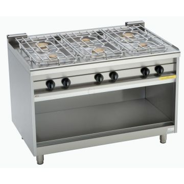 EKU Thermik 850 Gasherd PowerBurner GST-8-B beidseitig bedienbar