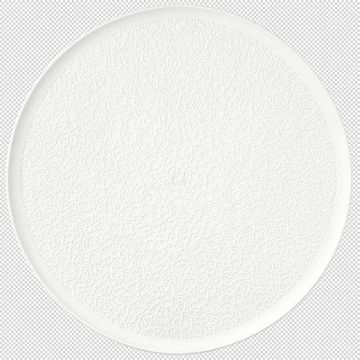 Seltmann Weiden NORI Platte rund 37,5 cm Vollrelief, Bisquit weiß