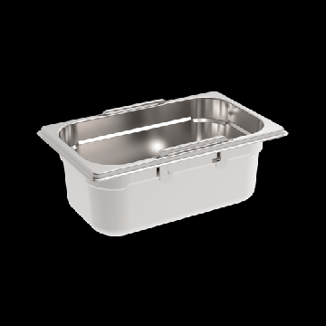 Rieber GastroNorm-Behälter GN 1/4 - 100 mm versenkbare Griffe