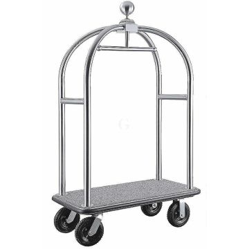 Contacto Hotel Gepäckwagen, Edelstahlausführung