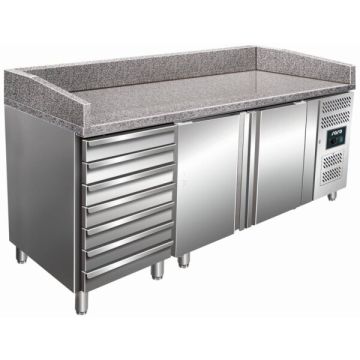SARO Pizzatisch mit Schubladen Modell MARGA PZ 2610 TN