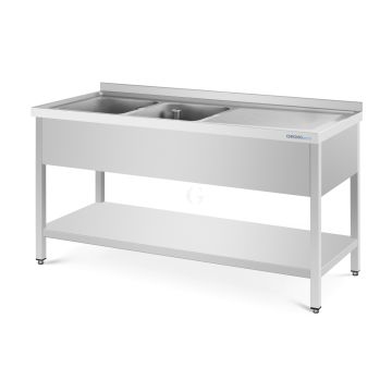 CHROMOnorm Spültisch mit 2 Becken