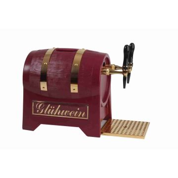 Getränkedurchlauferhitzer 1-leitig 9 kW mit Luftkompressor, Weinrot