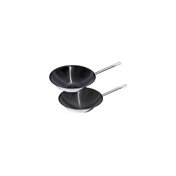 Contacto Wok Edelstahl, antihaft, rund, 5 l