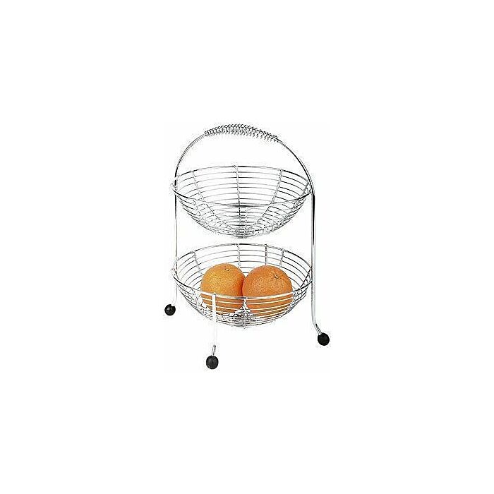 APS Etagère 2-stufig verchromt Höhe 35,5 cm