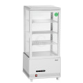 Bartscher Mini-Kühlvitrine 78L WE/L weiß
