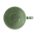 Seltmann Weiden BEAT Color Glaze Milchkaffeeobertasse 0,35 l mit Relief , salbeigrün