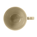 Seltmann Weiden BEAT Color Glaze Milchkaffeeobertasse 0,35 l mit Relief , sandbeige