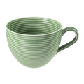 Seltmann Weiden BEAT Color Glaze Milchkaffeeobertasse 0,35 l mit Relief , salbeigrün