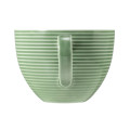 Seltmann Weiden BEAT Color Glaze Milchkaffeeobertasse 0,35 l mit Relief , salbeigrün