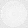 Seltmann Weiden NORI Teller flach 33 cm Relief breit, weiß