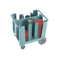 Schieferblau 401 Cambro Verstellbarer Tellerwagen