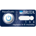 BRITA AquaGusto 100 Wasserfilter Wechselanzeige