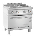 Bartscher Elektroherd 700 B800 4PL EBO mit Multifunktions-Backofen