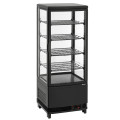 Bartscher Mini-Kühlvitrine 98L2T schwarz
